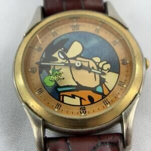 Fred Flintstone Lmtd Edition Watch With The Great Gazoo On Floating Second Hand